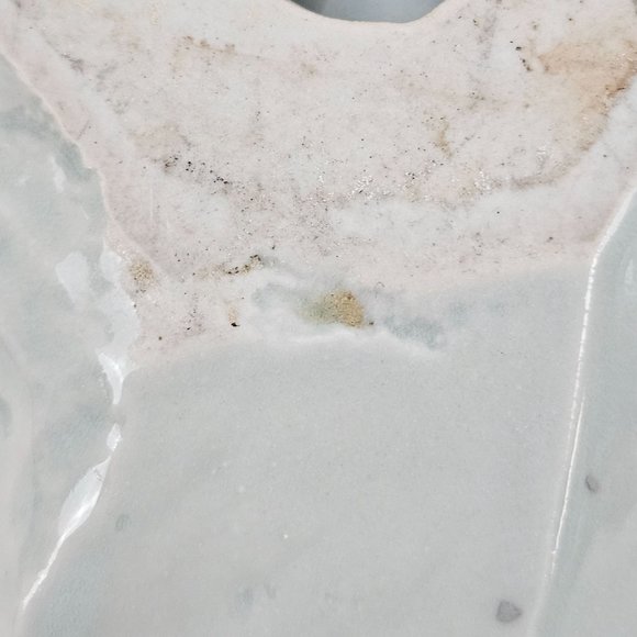 John Shedd Art Pottery Ashtray Indented Circle Gray Studio Ceramic Signed - Picture 11 of 11